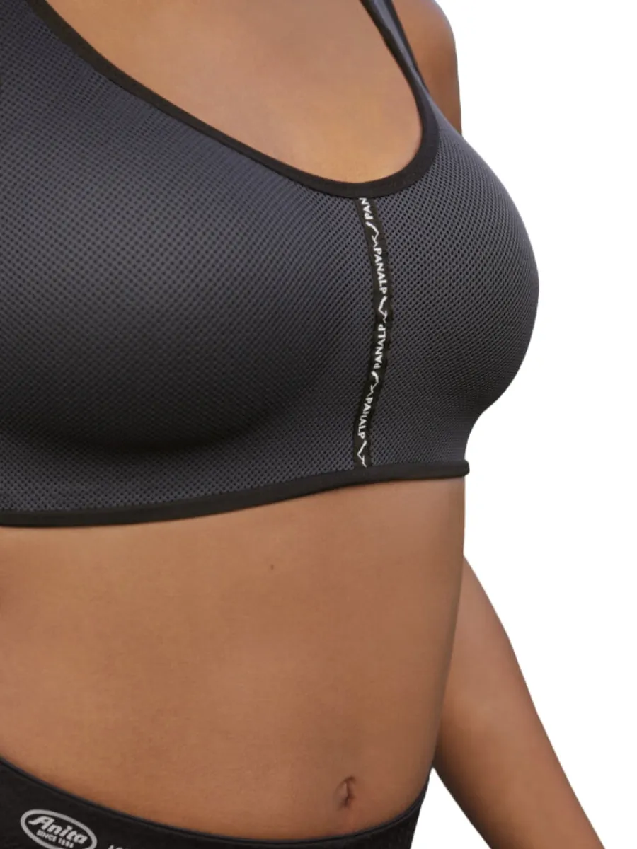 PanAlp Air Sports Bra - Anthracite/Black