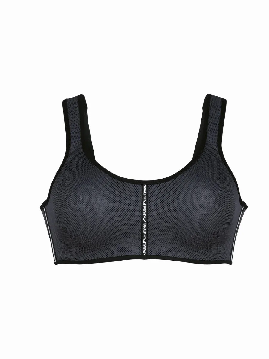 PanAlp Air Sports Bra - Anthracite/Black