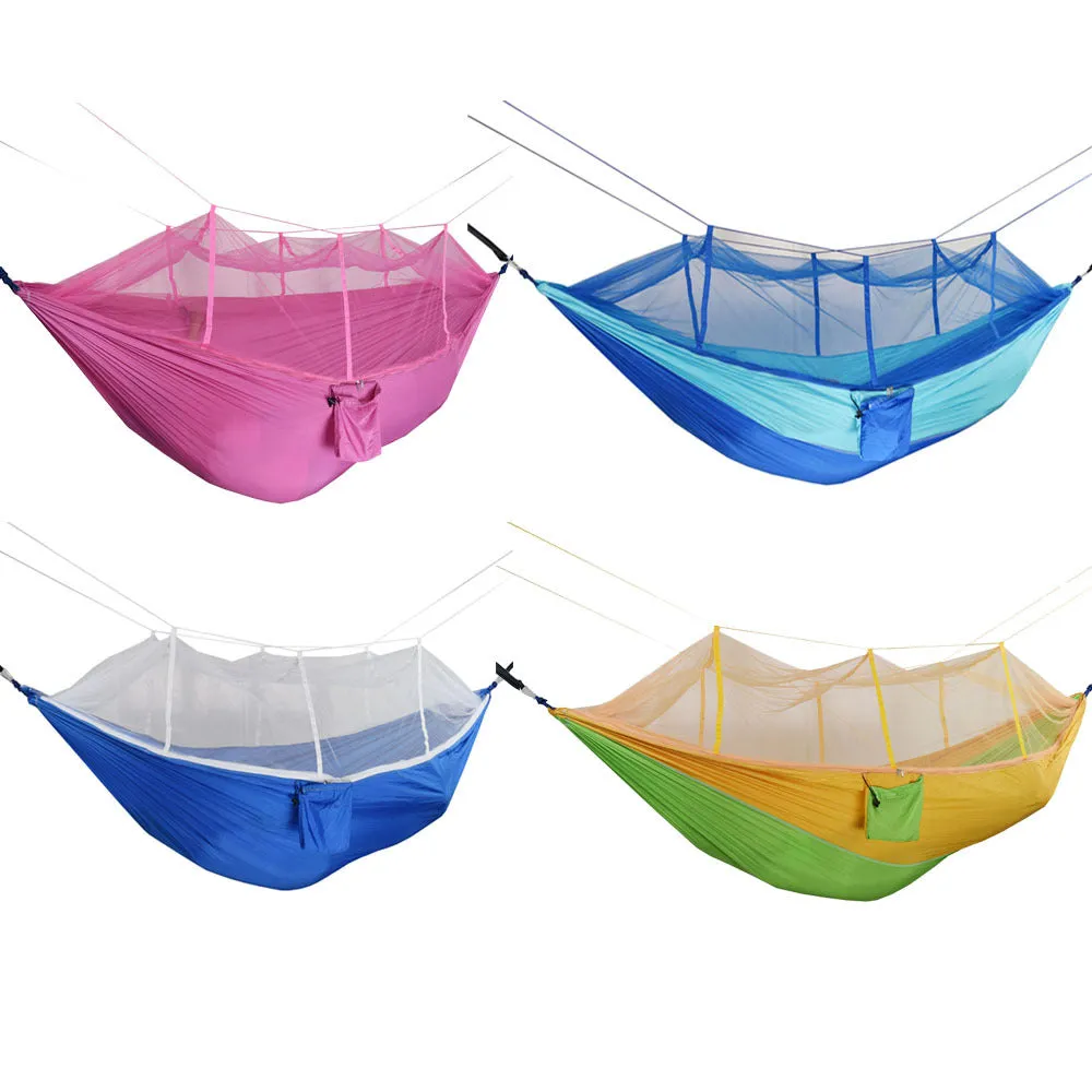 Parachute Cloth Hammock with Mosquito Net Outdoor Tent