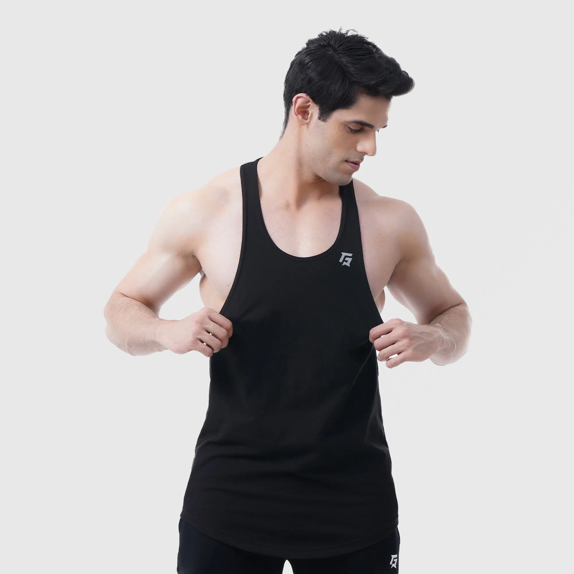 Racer Back Tank (Black)