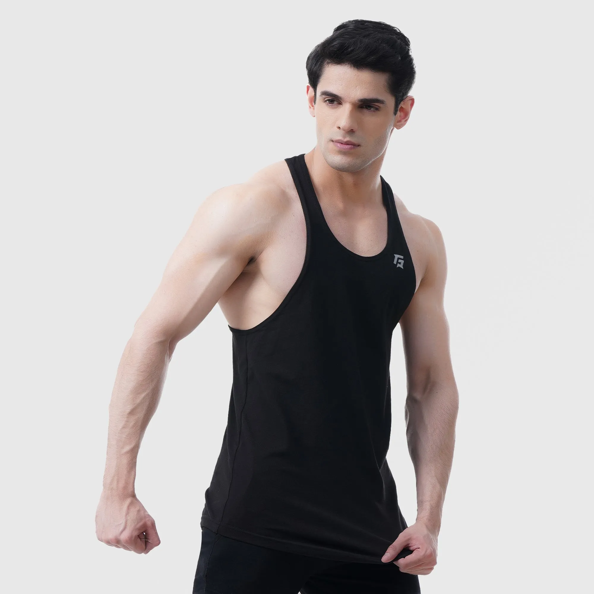 Racer Back Tank (Black)