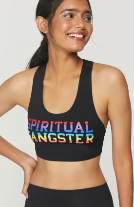 Rainbow Spiritual Gangster Sports Bra