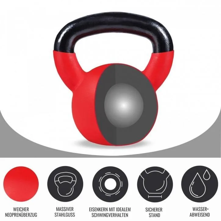 Rubber Coated Kettlebell 28KG