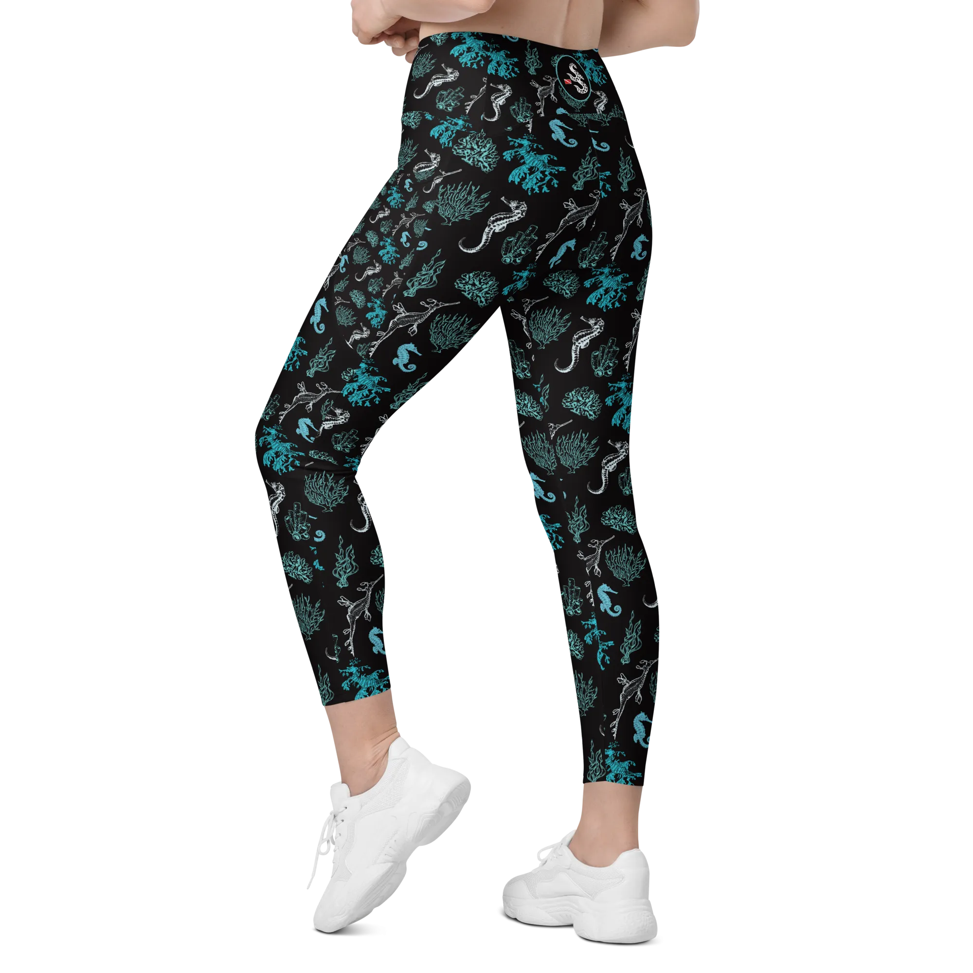 Salty Seahorse and Sea Dragon Pocket Leggings (XS - 6X)