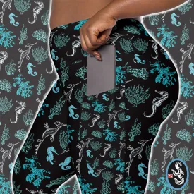 Salty Seahorse and Sea Dragon Pocket Leggings (XS - 6X)