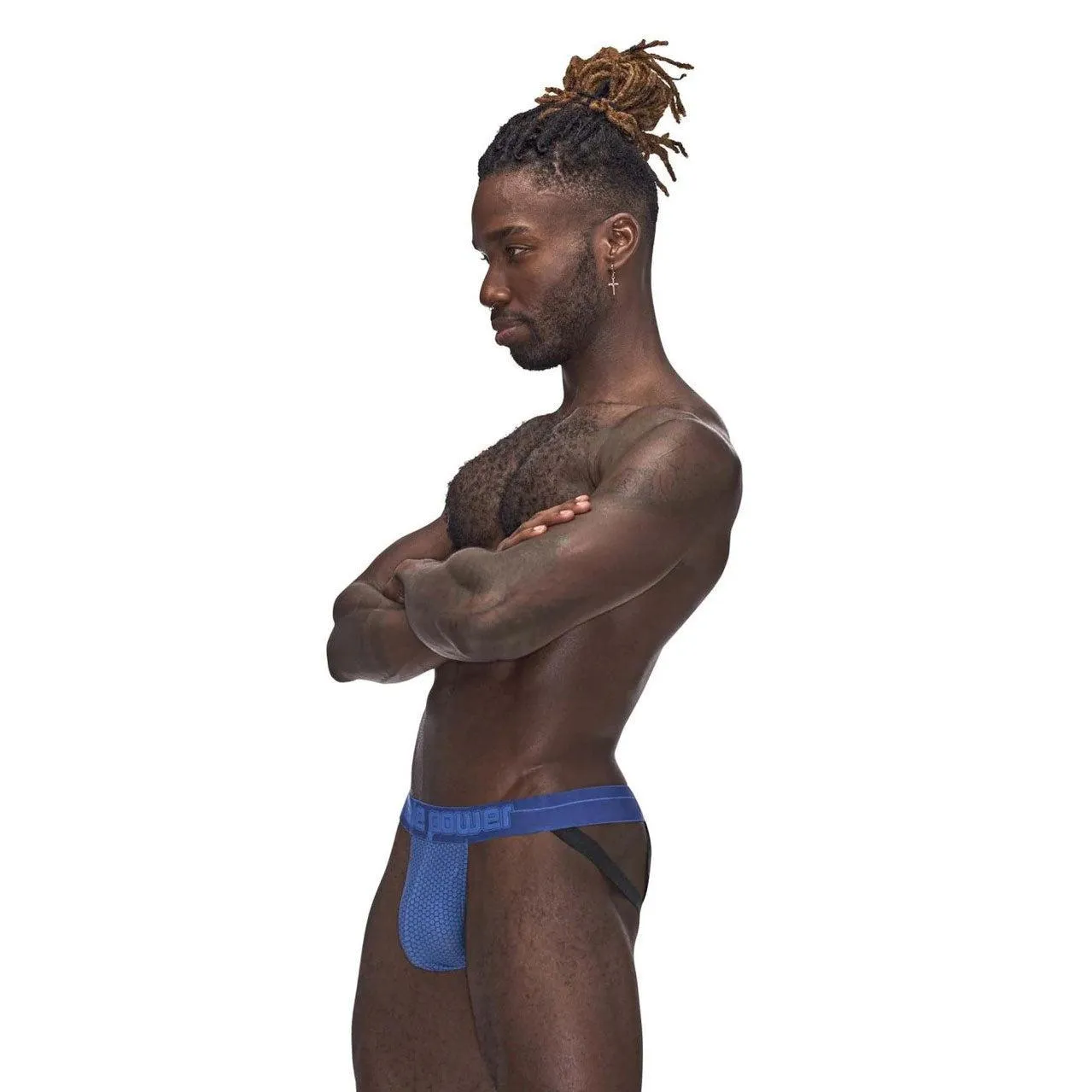 Sexagon Strappy Ring Jock - Small/medium - Royal