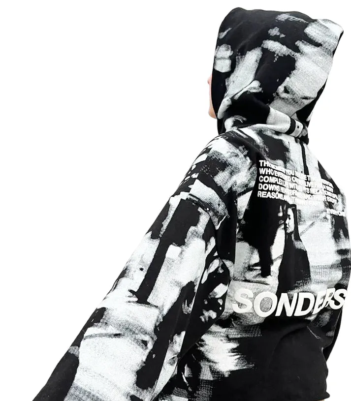 Sonders Black Oversized Hoodie