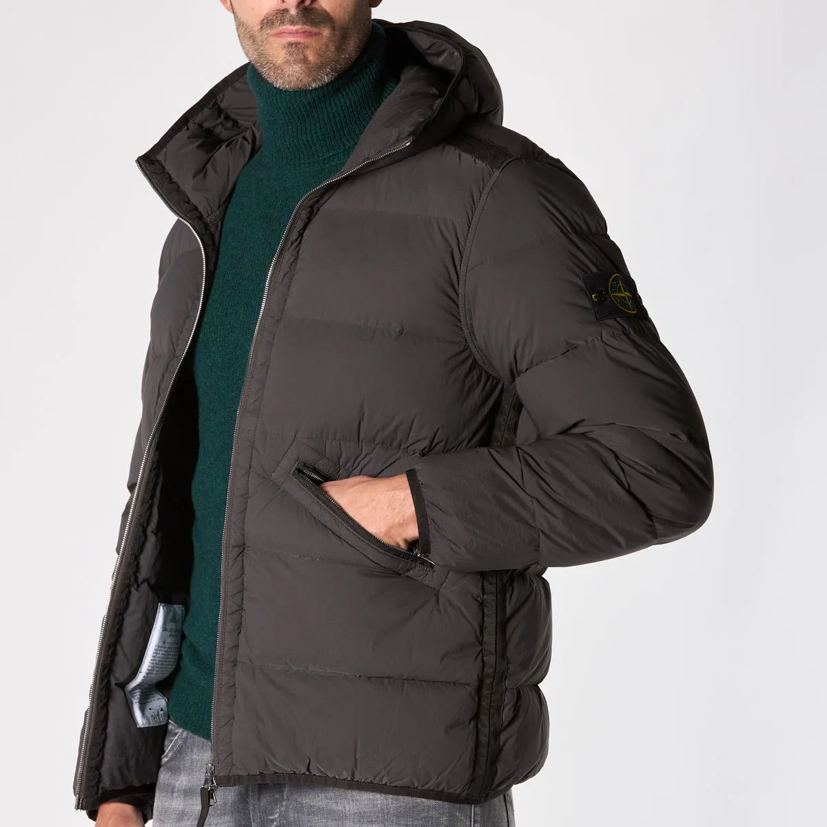 STONE ISLAND DOWN JACKETS 811543128 V0062 GREY