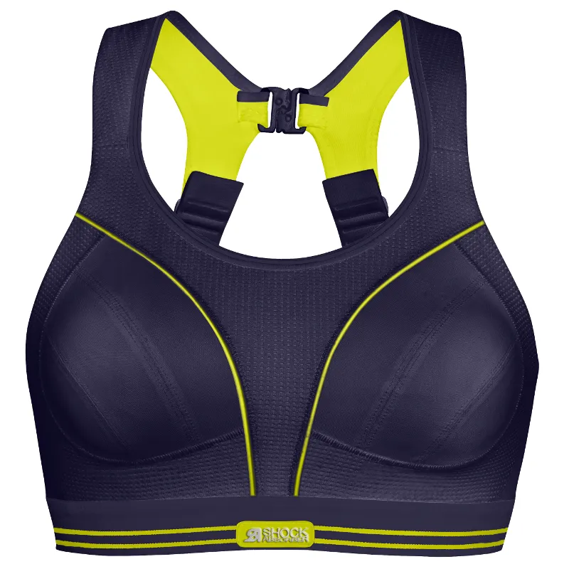 Ultimate Run Summer Fun Blue Sports Bra - Shock Absorber