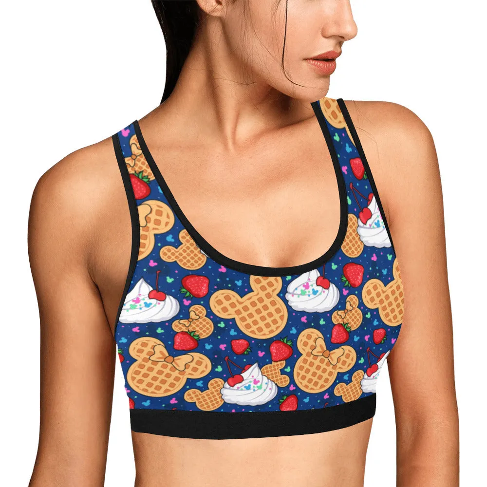 Waffles Women's Sports Bra