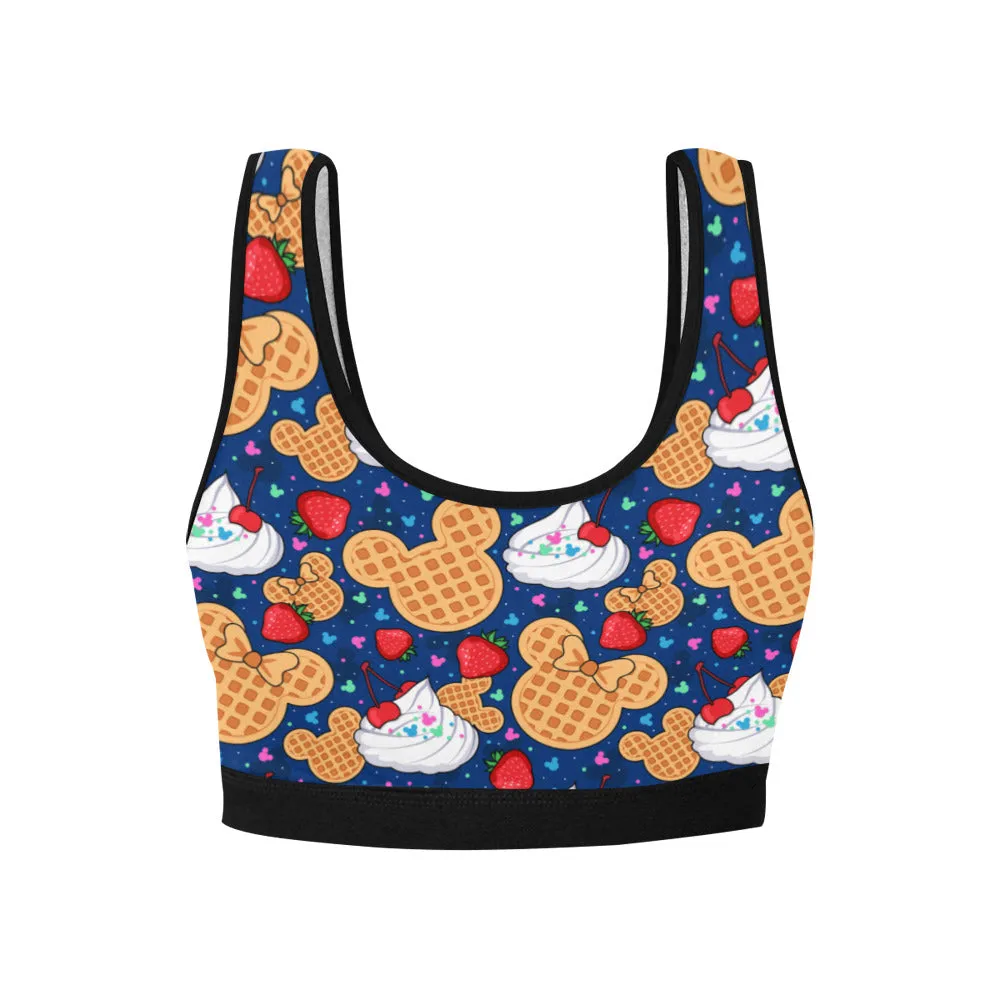 Waffles Women's Sports Bra